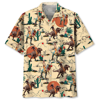 Dinosaur Desert Hawaiian Shirt