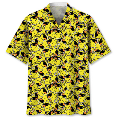 Duck Sunglasses Shower Hawaiian Shirt