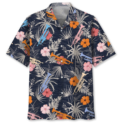 Trumpet Vintage Tropical Hawaiian Shirt