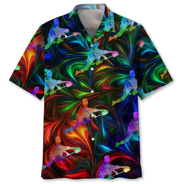 Curling Color Hawaiian Shirt