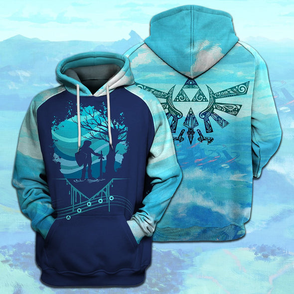 ATRENDSZ Unisex Game L.O.Z Shield With Blue Link all over print hoodie, tshirt, tank and more