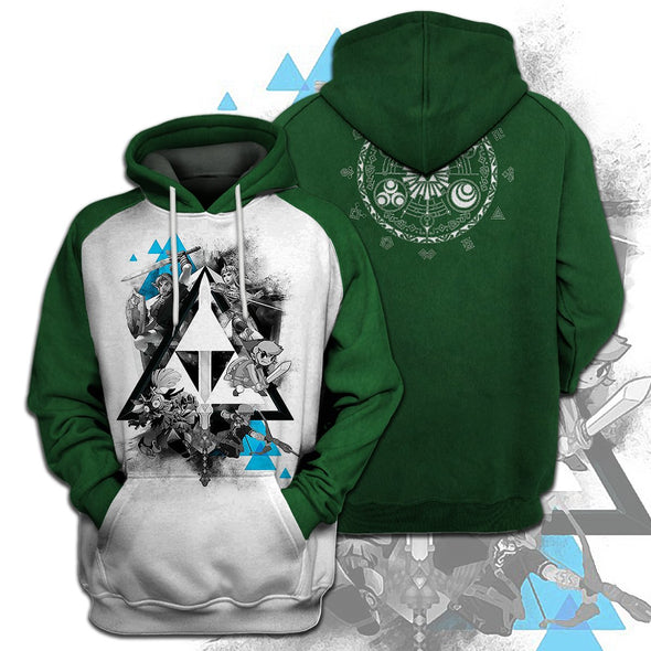 ATRENDSZ Unisex Game L.O.Z White Green Color all over print hoodie, tshirt, tank and more