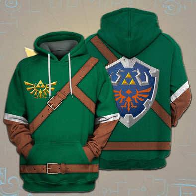 ATRENDSZ Unisex Game L.O.Z Link Green Cosplay all over print hoodie, tshirt, tank and more atrendsz