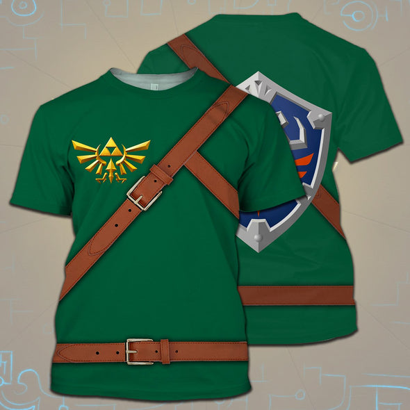 ATRENDSZ Unisex Game L.O.Z Link Green Cosplay all over print hoodie, tshirt, tank and more
