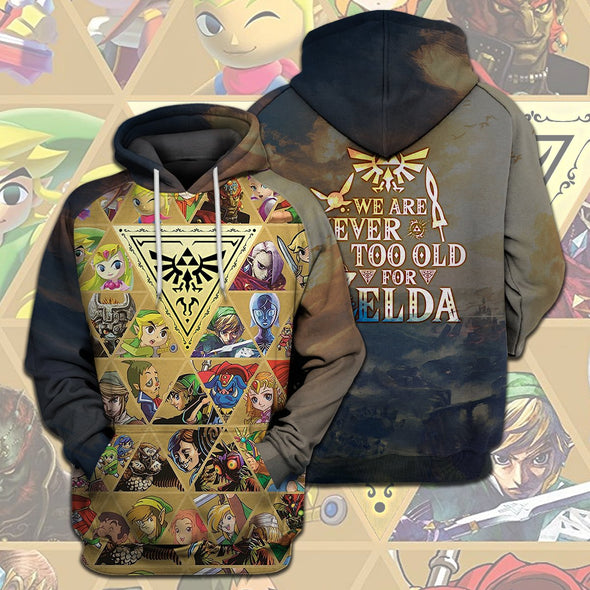ATRENDSZ Unisex Game L.O.Z Never too Old all over print hoodie, tshirt, tank and more