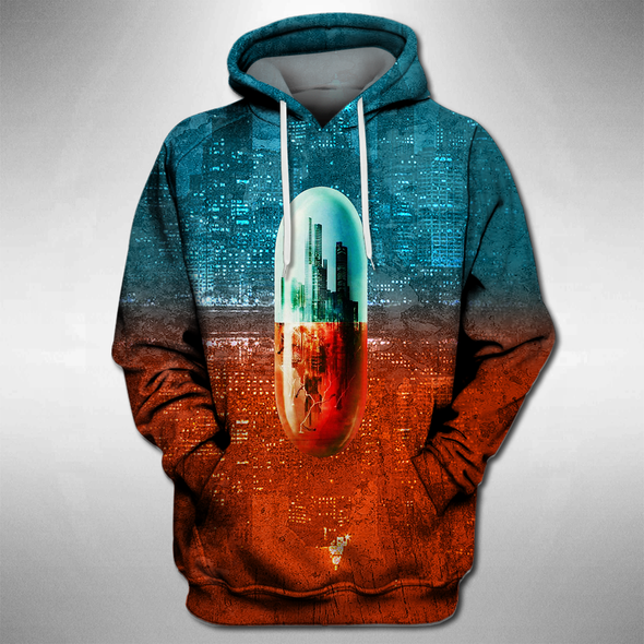 ATRENDSZ Unisex The Matrix Red or Blue all over print hoodie, tshirt, tank and more