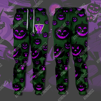 ATRENDSZ LOZ Halloween Purple Sweatpants