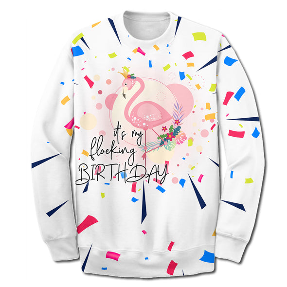 ATRENDSZ Unisex Flamingo Birthday quote all over print hoodie, tshirt, tank and more atrendsz