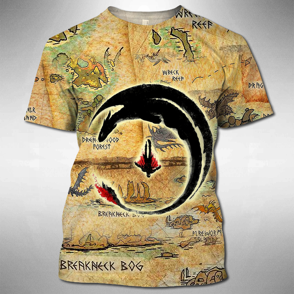 ATRENDSZ Unisex Dragon Symbol Map all over print hoodie, tshirt, tank and more