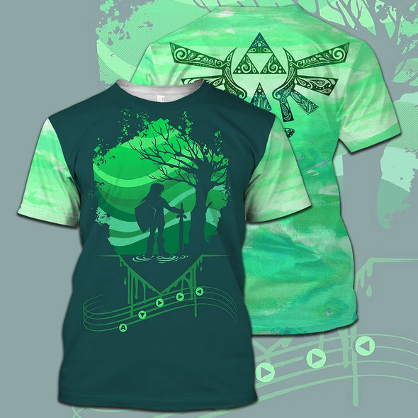 ATRENDSZ Unisex Game L.O.Z Link Green all over print hoodie, tshirt, tank and more
