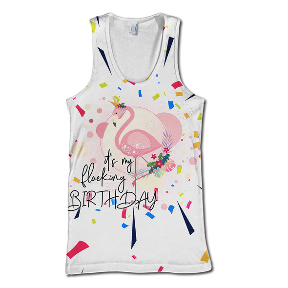 ATRENDSZ Unisex Flamingo Birthday quote all over print hoodie, tshirt, tank and more atrendsz