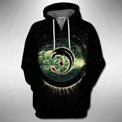 ATRENDSZ Unisex Black Dragon symbol all over print hoodie, tshirt, tank and more atrendsz