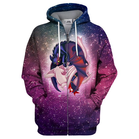 ATRENDSZ Unisex Two Dragon in The Galaxy all over print hoodie, tshirt, tank and more