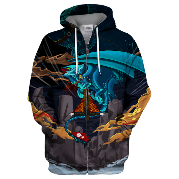 ATRENDSZ Unisex Awesome Dragon all over print hoodie, tshirt, tank and more