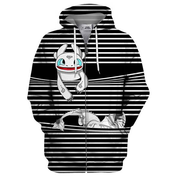 ATRENDSZ Unisex White Dragon all over print hoodie, tshirt, tank and more