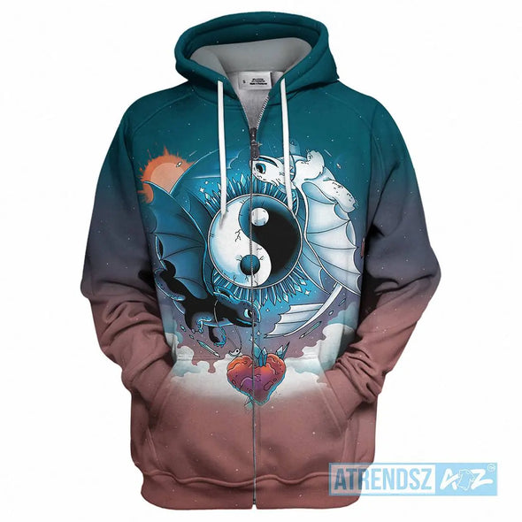 ATRENDSZ Unisex Dragon Yin Yang all over print hoodie, tshirt, tank and more atrendsz